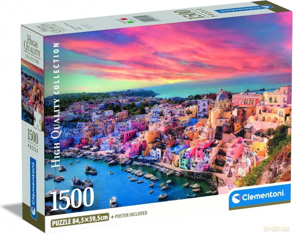 CLEMENTONI 1500 el. COMPACT Picturesque Procida Island [PUZZLE]