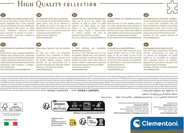 CLEMENTONI 1500 el. COMPACT The Mount Saint-Michel Rising [PUZZLE]