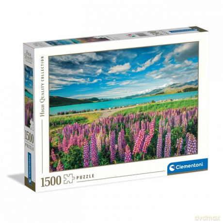 CLEMENTONI 1500 el. HQ Lupins at Lake Tekapo [PUZZLE]