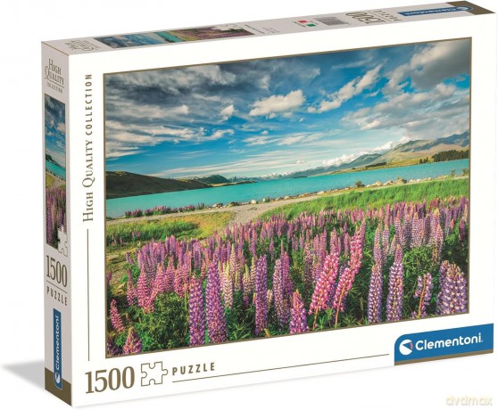 CLEMENTONI 1500 el. HQ Lupins at Lake Tekapo [PUZZLE]