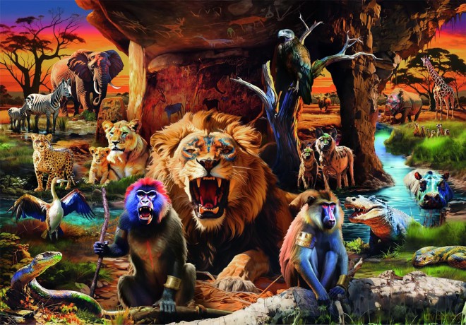 CLEMENTONI 1500 el. HQ The Tribal Society [PUZZLE]
