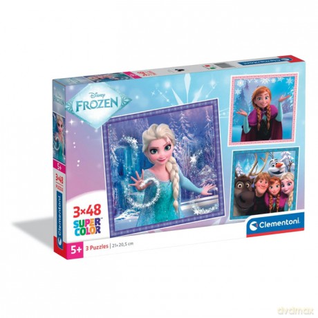 CLEMENTONI 3 x 48 el. SUPER KOLOR Frozen [PUZZLE]