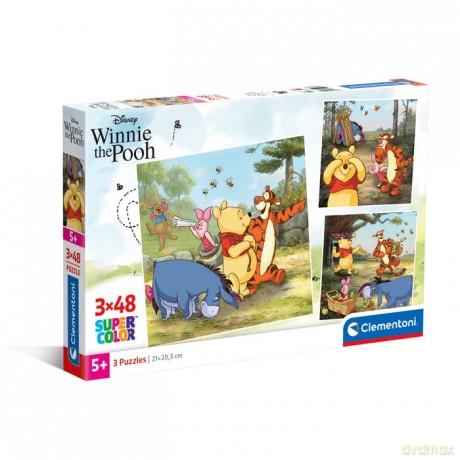 CLEMENTONI 3 x 48 el. SUPER KOLOR Winnie The Pooh [PUZZLE]