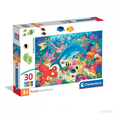 CLEMENTONI 30 el. SUPER KOLOR Undersea Fun [PUZZLE]