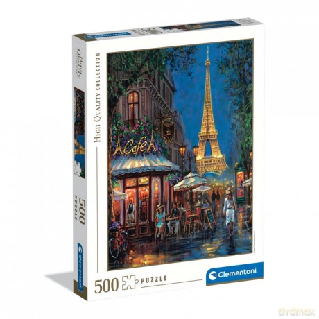 CLEMENTONI 500 el. HQ Night at the Eiffel Cafe [PUZZLE]