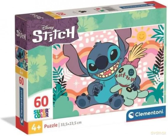 CLEMENTONI 60 el. SUPER KOLOR Stitch [PUZZLE]