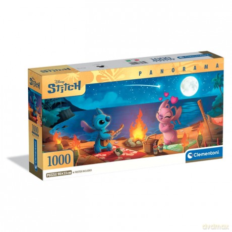 CLEMENTONI PANORAMA 1000 el. COMPACT Disney Stitch [PUZZLE]