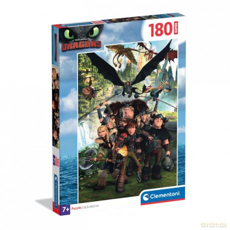 CLEMENTONI SUPER 180 el. How to Train Your Dragon [PUZZLE]