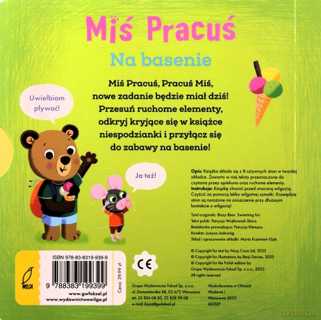 Miś Pracuś. Na basenie - Benji Davies [KSIĄŻKA]