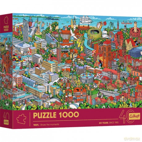TREFL 1000 el. 40-lecie Trójmiasto (10924) [PUZZLE]