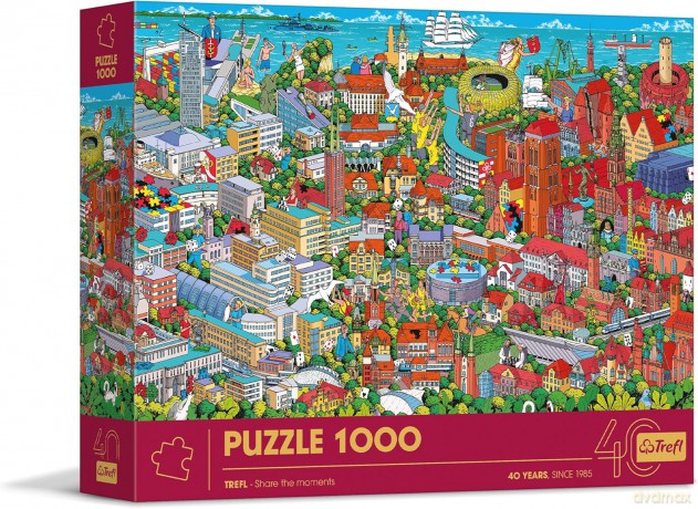 TREFL 1000 el. 40-lecie Trójmiasto (10924) [PUZZLE]