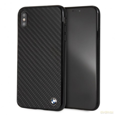 BMW iPhone XS Max BMHCI65MBC czarne hard case Signature Carbon