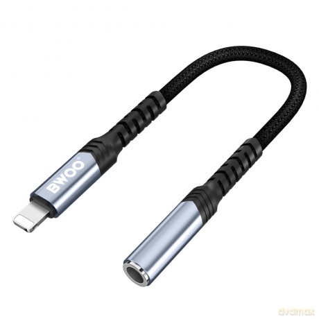 BWOO adapter BZ48 aux 3,5 mm do lightning czarny