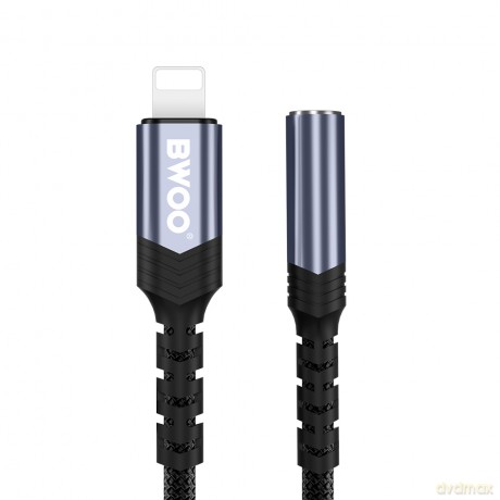 BWOO adapter BZ48 aux 3,5 mm do lightning czarny