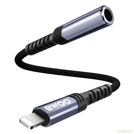 BWOO adapter BZ48 aux 3,5 mm do lightning czarny