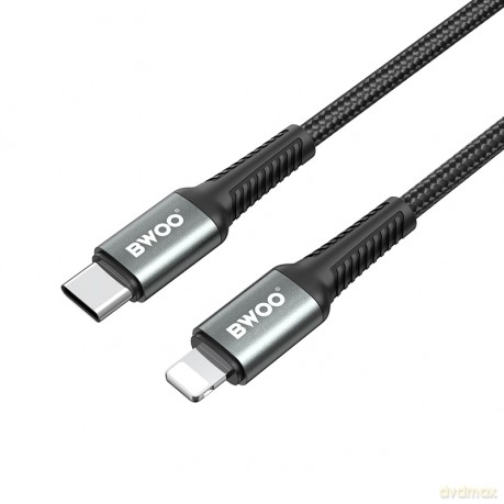 BWOO Pleciony kabel USB-C do Lightning 30W, 2 m