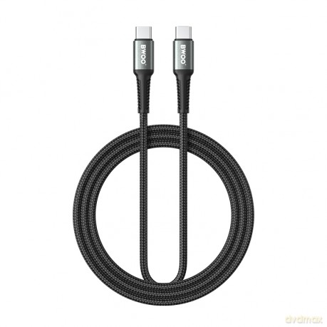 BWOO Pleciony kabel USB-C do USB-C 60W, 3 m