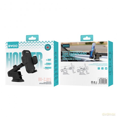 BWOO uchwyt samochodowy BO-ZJ125 Dashboard car holder ABS+silicon+aluminum