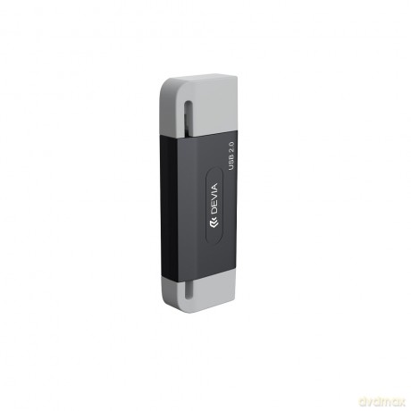 Devia czytnik kart 2w1 EL239 USB/USB-C 2.0 czarny