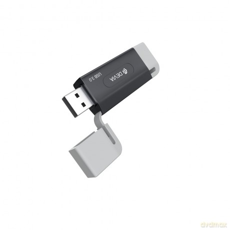 Devia czytnik kart 2w1 EL240 USB/USB-C 3.0 czarny