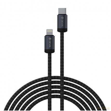 Devia kabel Gracious EC645 PD USB-C - Lightning 1,0 m 27W 3A czarny