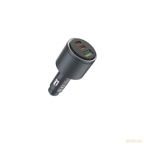 Devia ładowarka samochodowa Extreme Metal PD QC 116W 1x USB 2x USB-C czarna