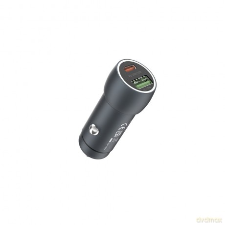 Devia ładowarka samochodowa Extreme PD QC 3.0 30W + 18W 1x USB 1x USB-C grafitowa