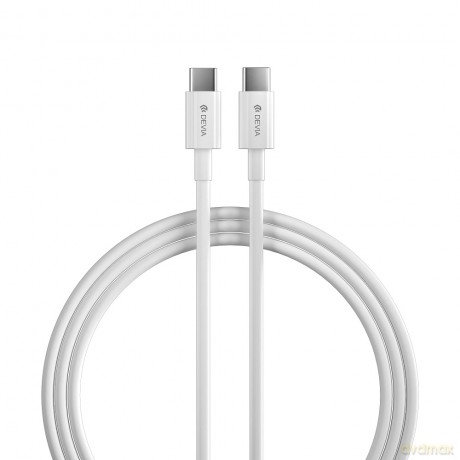 Devia ładowarka sieciowa Extreme PD GaN 65W 2x USB-C 1x USB biała + kabel USB-C - USB-C do laptopa