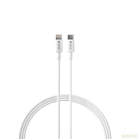 Devia ładowarka sieciowa Rocket PD 20W 1x USB-C biała + kabel USB-C - Lightning