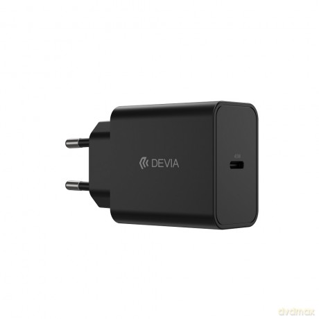 Devia ładowarka sieciowa Rocket PD 45W 1x USB-C czarna + kabel USB-C - USB-C