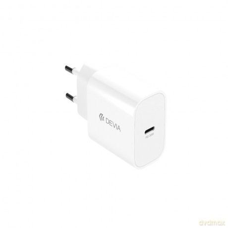 Devia ładowarka sieciowa Smart PD GaN 30W 1x USB-C biała + kabel USB-C - Lightning