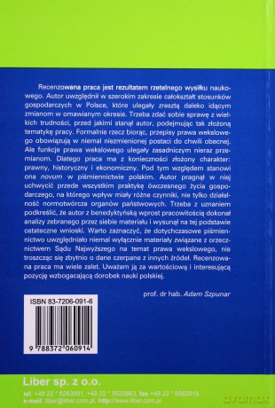 Funkcje weksla w II Rzeczypospolitej - Jastrzębski Robert [KSIĄŻKA]