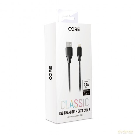 Forever Core kabel Classic USB - Lightning 1,5 m 2,4A czarny