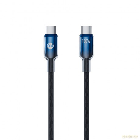 Forever kabel Ombre USB-C - USB-C 1,0 m 100W czarny