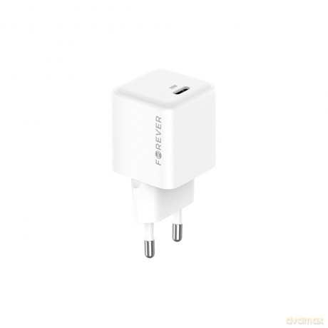 Forever ładowarka sieciowa GaN PD QC TC-08-30C 1x USB-C 30W biała