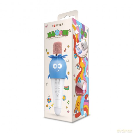 Forever mikrofon z głośnikiem Bluetooth AMS-200 niebieski