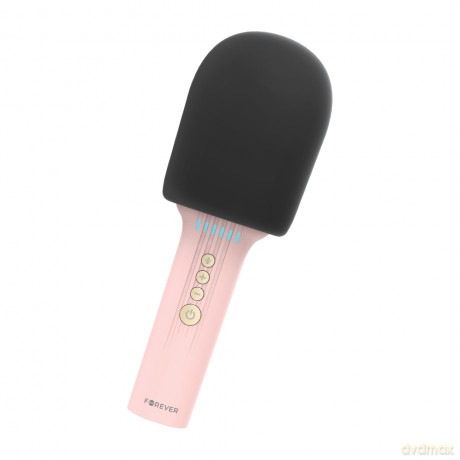 Forever mikrofon z głośnikiem Bluetooth BMS-500 różowy