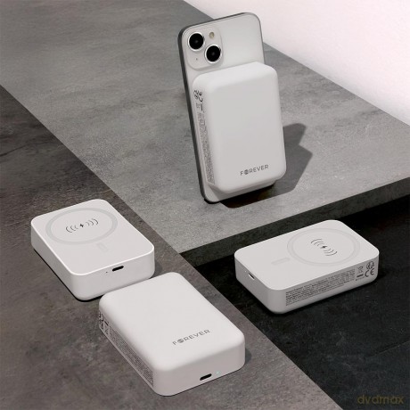 Forever power bank bezprzewodowy MATB-400 20W 10000 mAh biały
