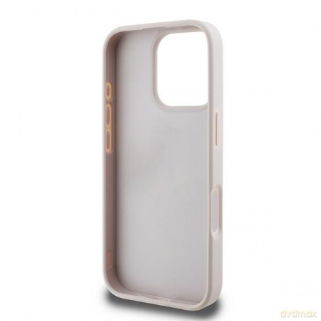 Guess nakładka do iPhone 16 Pro Max 6,9" GUHCP16XG4GLPI różowa hardcase 4G Bottom Stripe