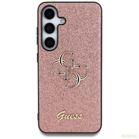 Guess nakładka HC Fixed Glitter Big 4G do Samsung Galaxy S25 Plus różowa
