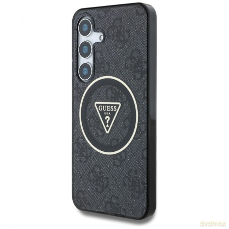 Guess nakładka HC Magnetic IML Metal Glitter 4G Circle Triangle do Samsung Galaxy S25 Plus czarna