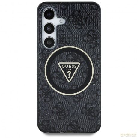 Guess nakładka HC Magnetic IML Metal Glitter 4G Circle Triangle do Samsung Galaxy S25 Plus czarna