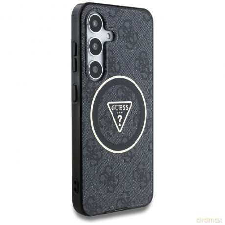 Guess nakładka HC Magnetic IML Metal Glitter 4G Circle Triangle do Samsung Galaxy S25 Plus czarna