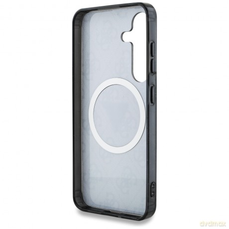 Guess nakładka HC Magnetic IML Metal Glitter 4G Circle Triangle do Samsung Galaxy S25 Plus czarna