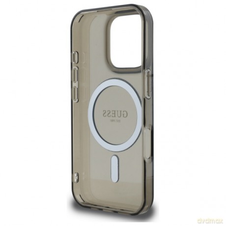 Guess nakładka HC MagSafe IML Glitter Circle do iPhone 16 Pro Max 6,9" czarna