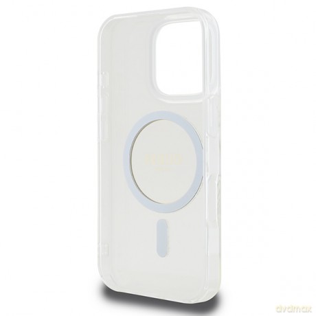 Guess nakładka HC MagSafe IML Glitter Circle do iPhone 16 Pro Max 6,9" przezroczysta