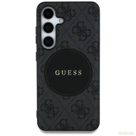 Guess nakładka HC MagSafe PU 4G Circle Classic Logo do Samsung Galaxy S25 czarna