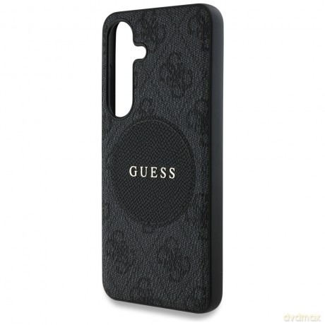 Guess nakładka HC MagSafe PU 4G Circle Classic Logo do Samsung Galaxy S25 czarna