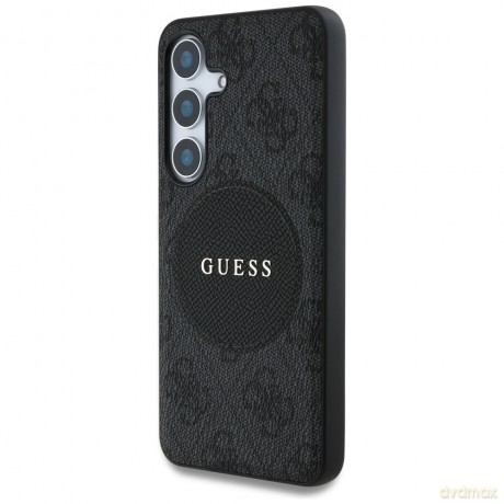 Guess nakładka HC MagSafe PU 4G Circle Classic Logo do Samsung Galaxy S25 Plus czarna