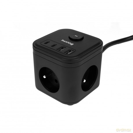 Huslog Przedłużacz kostka z USB